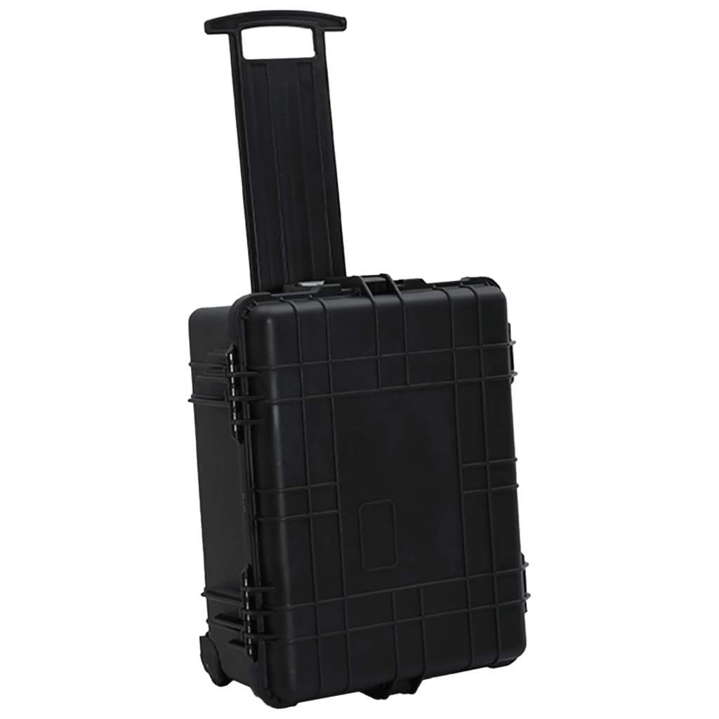 Θήκη Πτήσης με Ρόδες Μαύρη 58 x 45 x 27 εκ. από Πολυπροπυλένιο - Pakobazaar
