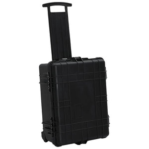 Θήκη Πτήσης με Ρόδες Μαύρη 58 x 45 x 27 εκ. από Πολυπροπυλένιο - Pakobazaar