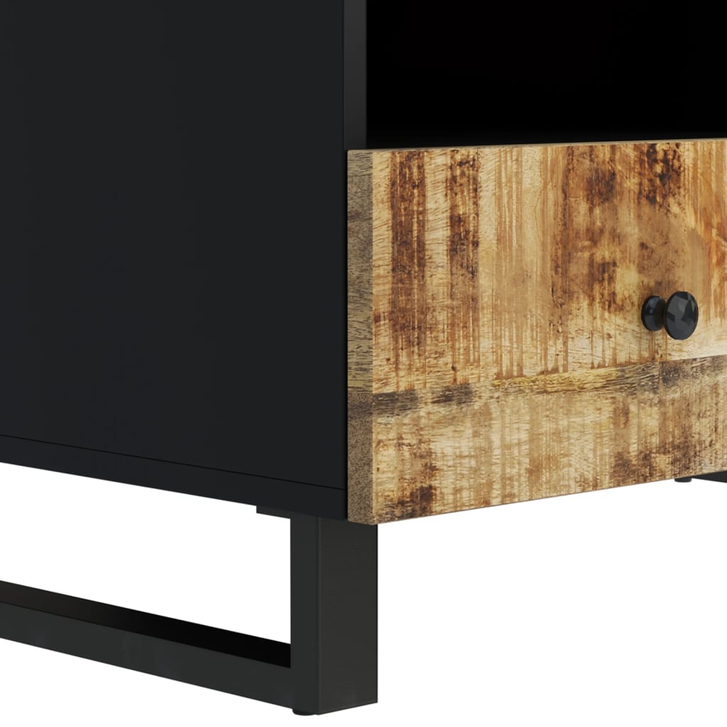 Τραπεζάκι Σαλονιού 80x54x40 εκ. Μασίφ Ξύλο Μάνγκο & Επεξ. Ξύλο