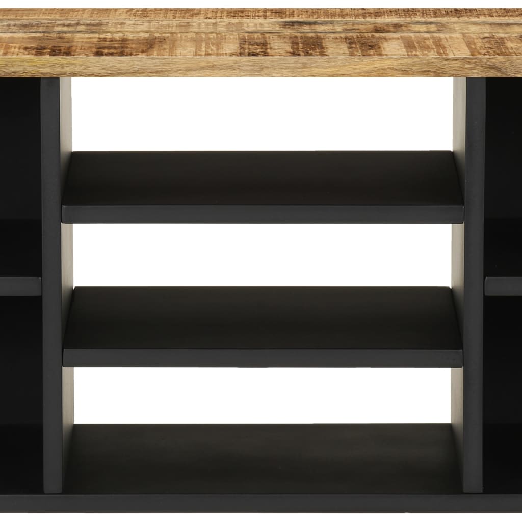 Έπιπλο Τηλεόρασης 100x33x46 εκ. Μασίφ Ξύλο Μάνγκο & Επεξ. Ξύλο