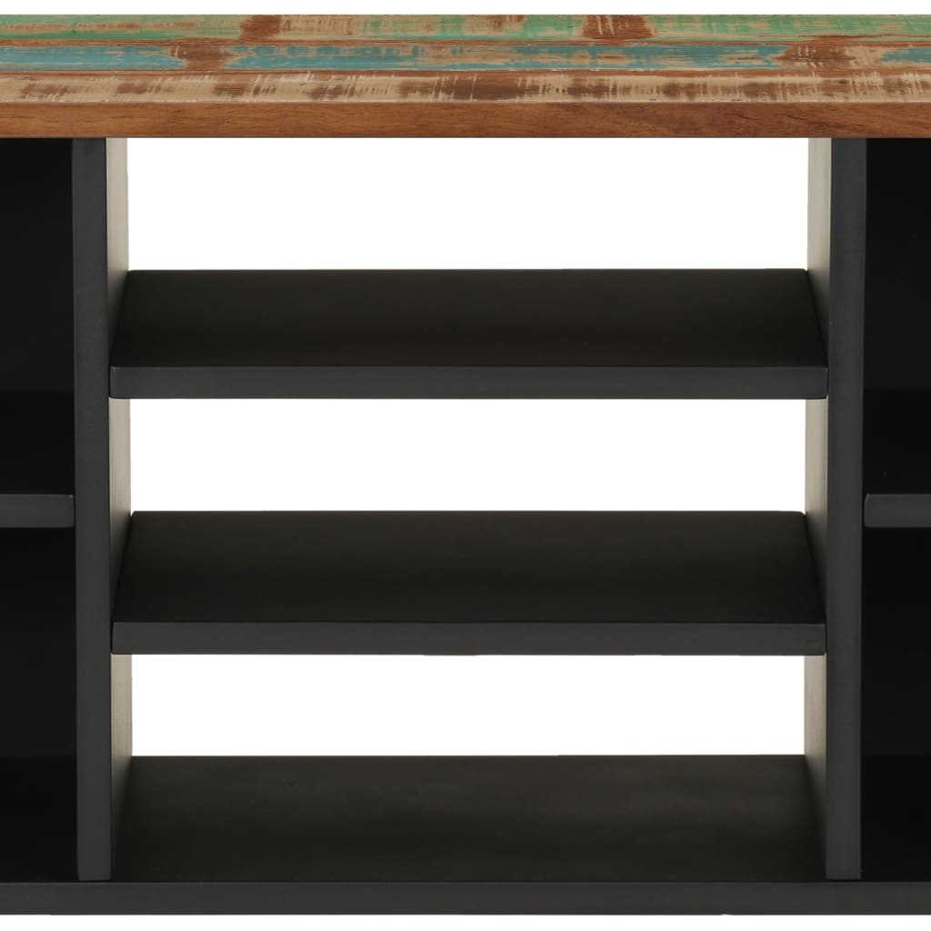 Έπιπλο Τηλεόρασης 100x33x46εκ. Μασίφ Ανακυκλ. Ξύλο & Επεξ. Ξύλο