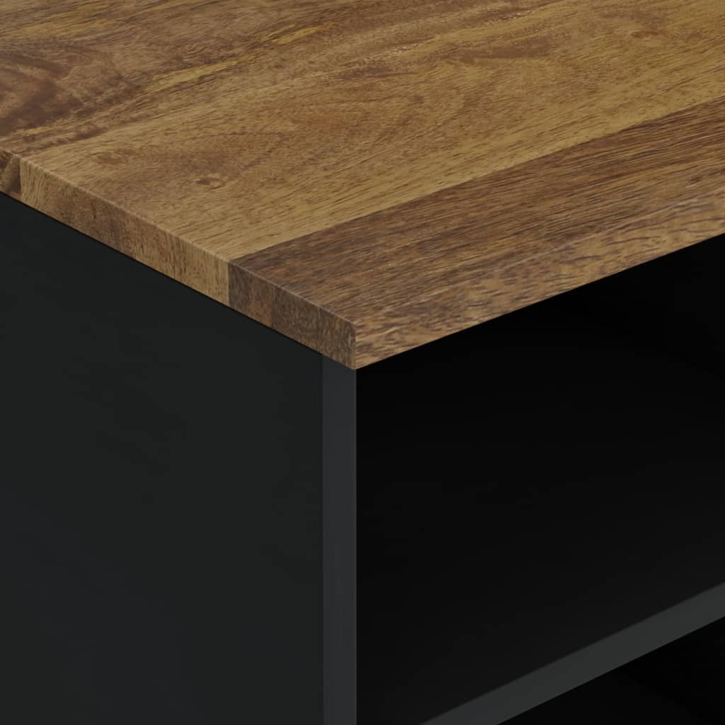 Έπιπλο Τηλεόρασης 100x33x46 εκ. Μασίφ Ξύλο Μάνγκο & Επεξ. Ξύλο