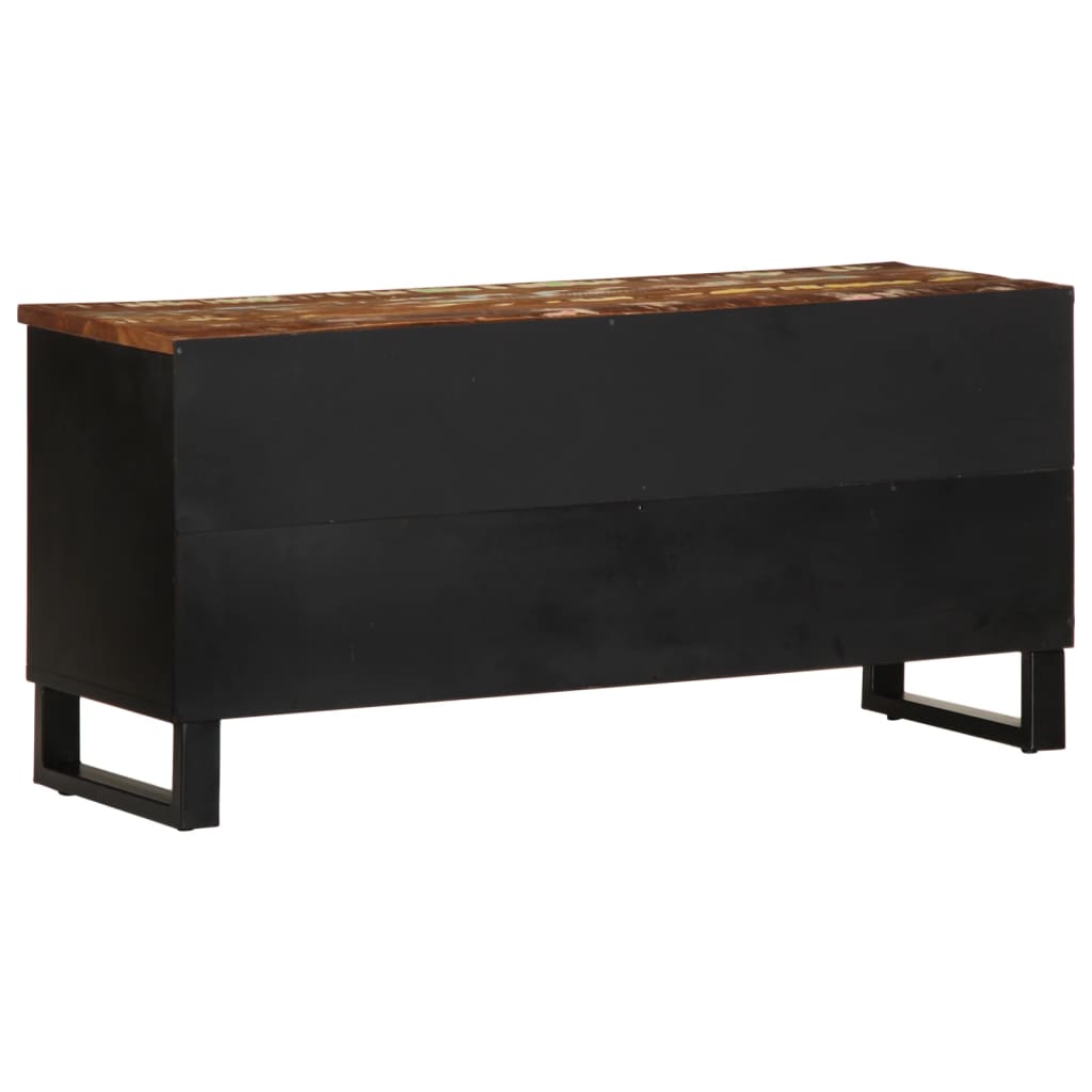 Έπιπλο Τηλεόρασης 100x33x46εκ. Μασίφ Ανακυκλ. Ξύλο & Επεξ. Ξύλο