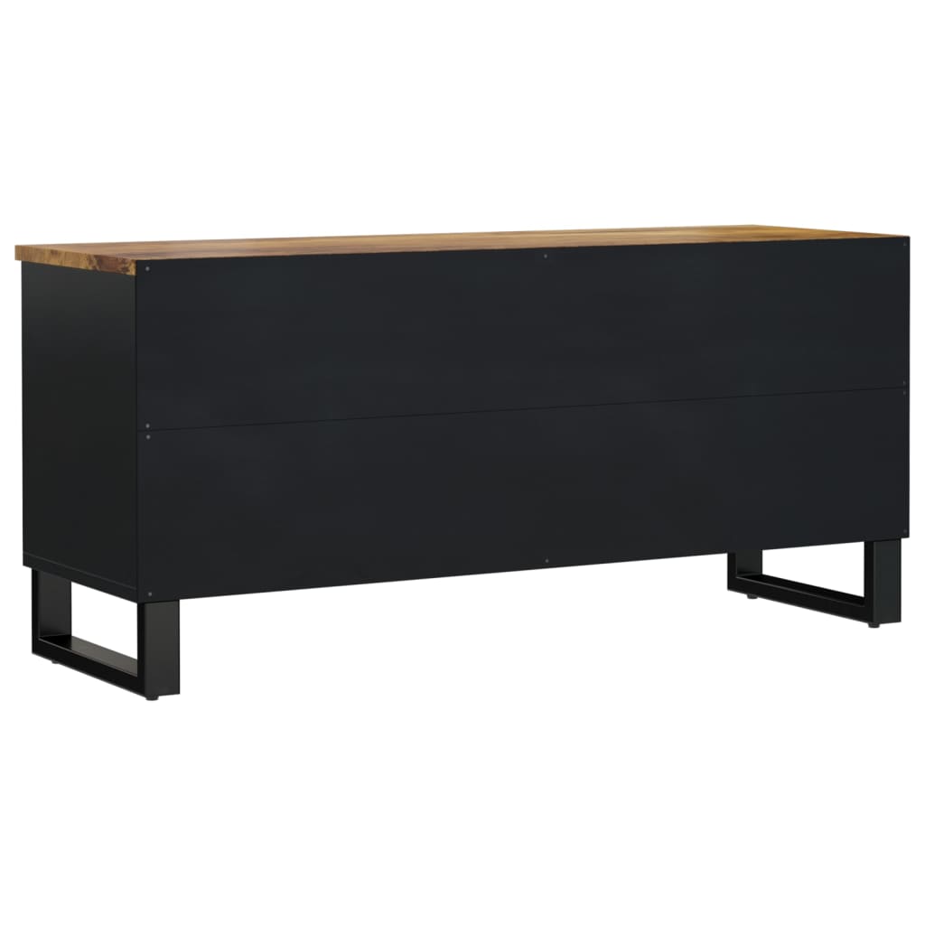 Έπιπλο Τηλεόρασης 100x33x46 εκ. Μασίφ Ξύλο Μάνγκο & Επεξ. Ξύλο