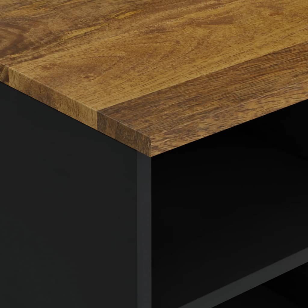 Έπιπλο Τηλεόρασης 100x33x46 εκ. Μασίφ Ξύλο Μάνγκο & Επεξ. Ξύλο