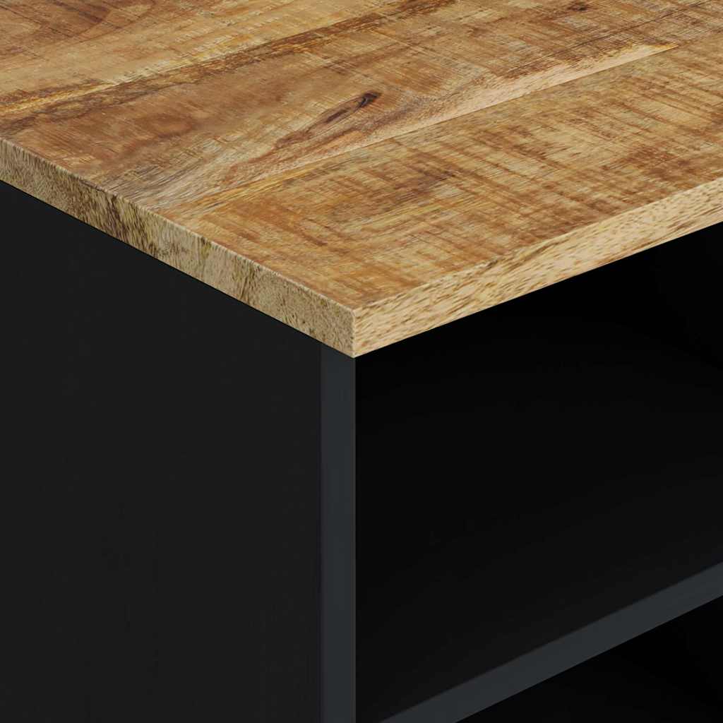 Έπιπλο Τηλεόρασης 80x33x46 εκ. Μασίφ Ξύλο Μάνγκο & Επεξ. Ξύλο