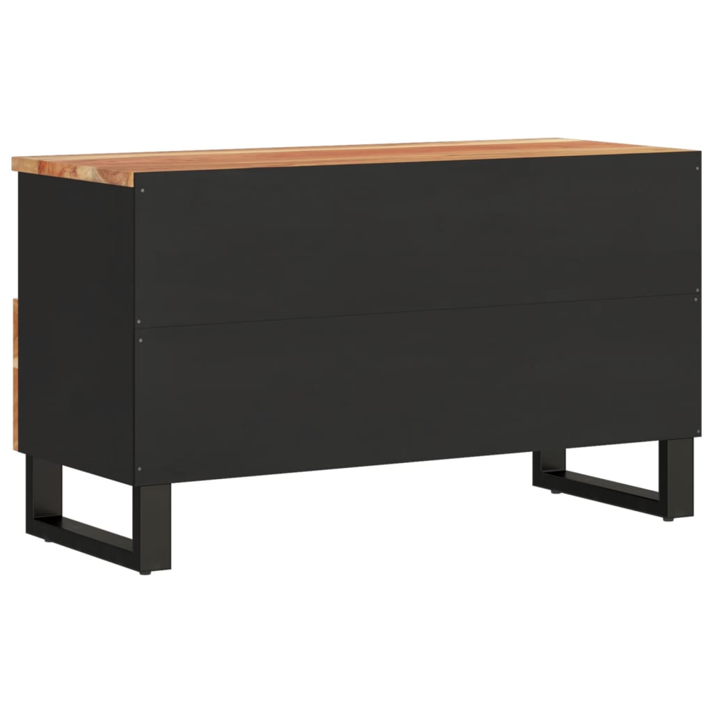 Έπιπλο Τηλεόρασης 80x33x46 εκ. Μασίφ Ξύλο Ακακίας & Επεξ. Ξύλο