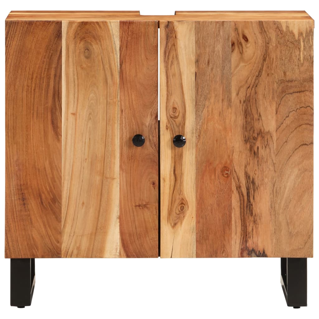 Έπιπλο Νιπτήρα 62 x 33 x 58 εκ. Μασίφ Ξύλο Ακακίας & Επεξ. Ξύλο