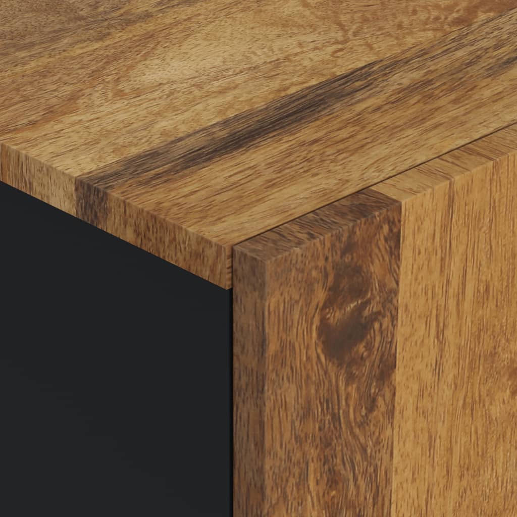 Ντουλάπι Μπάνιου Επιτοίχιο 38x33x48 εκ. από Μασίφ Ξύλο Μάνγκο - Pakobazaar