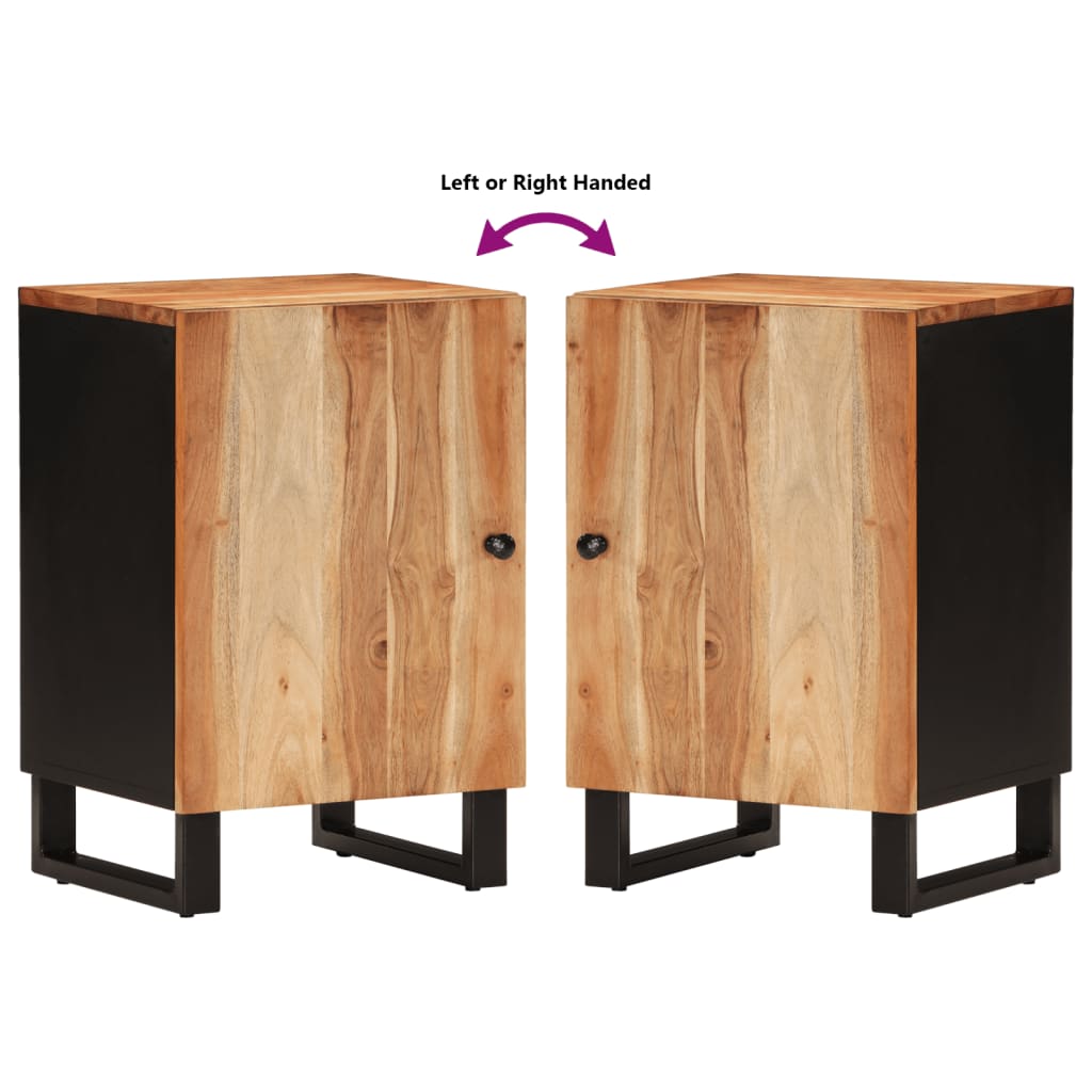 Ντουλάπι Μπάνιου 38 x 33 x 58 εκ. από Μασίφ Ξύλο Ακακίας