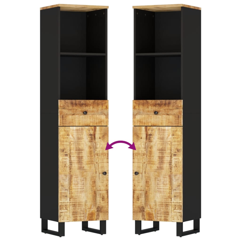 Ντουλάπι Μπάνιου 38 x 33 x 160 εκ. από Μασίφ Ξύλο Μάνγκο