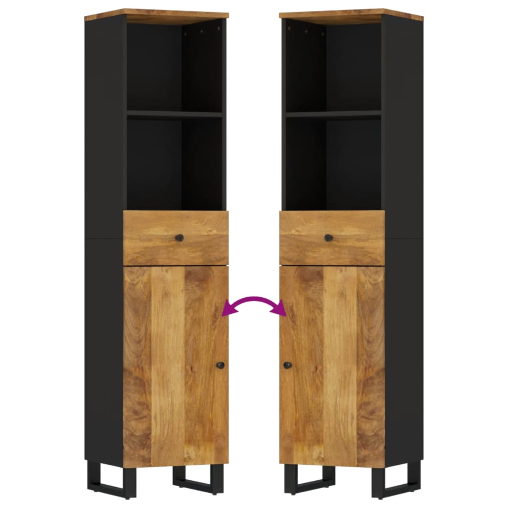 Ντουλάπι Μπάνιου 38 x 33 x 160 εκ. από Μασίφ Ξύλο Μάνγκο