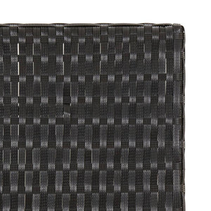 Τραπέζι Πτυσσόμενο Μαύρο 45 x 35 x 32 εκ. από Συνθετικό Ρατάν