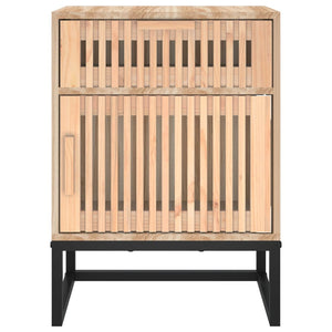 Κομοδίνο 40 x 30 x 55,5 εκ. από Επεξεργασμένο Ξύλο & Σίδερο