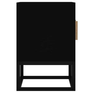 Έπιπλο Τηλεόρασης Μαύρο 105x30x45 εκ. Επεξεργασμένο Ξύλο/Σίδερο - Pakobazaar