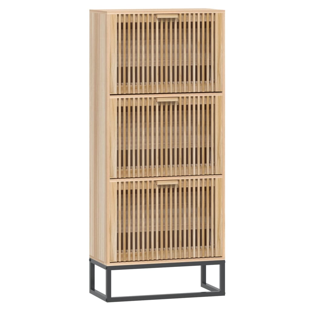 Παπουτσοθήκη 52 x 25 x 120 εκ. από Επεξεργασμένο Ξύλο