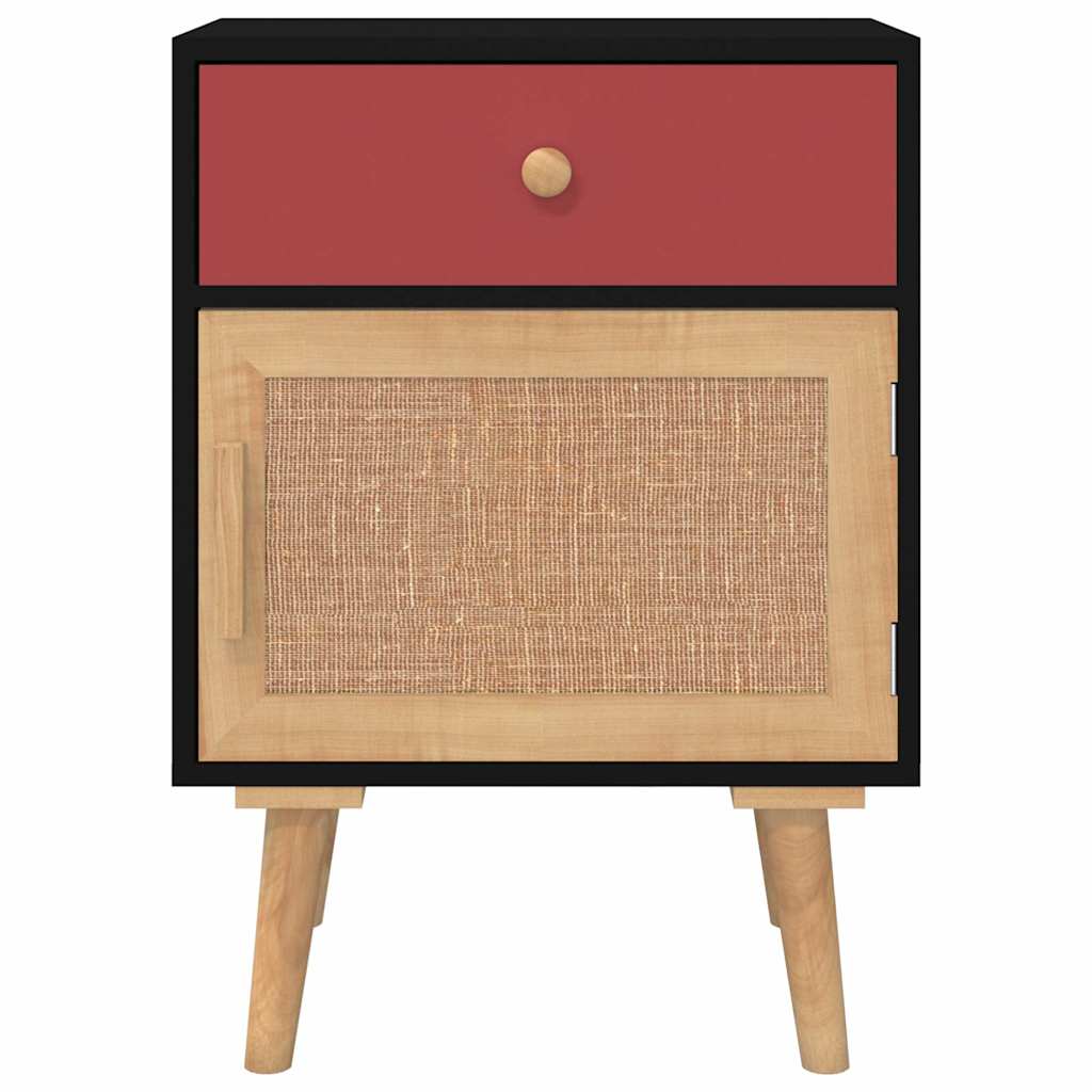 Κομοδίνα 2 τεμ. Μαύρα 40 x 30 x 55 εκ. από Επεξεργασμένο Ξύλο - Pakobazaar