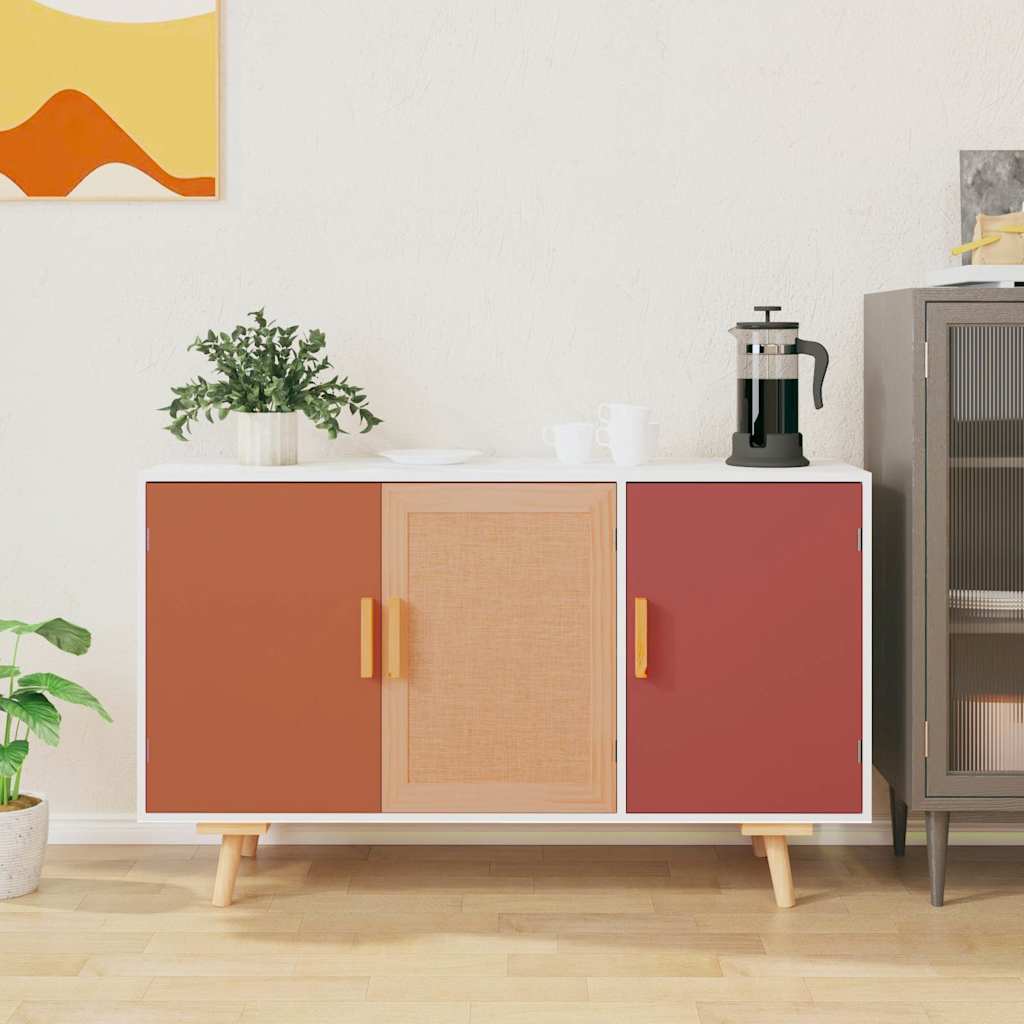 Μπουφές Λευκός 105 x 30 x 65,5 εκ. από Επεξεργασμένο Ξύλο