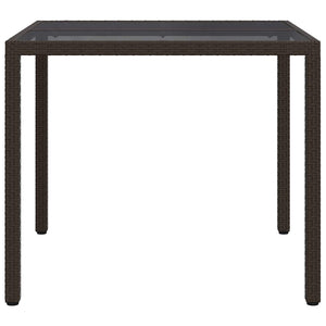 Τραπέζι Κήπου Καφέ 90 x 90 x 75 cm συνθετικό ρατάν - Pakobazaar