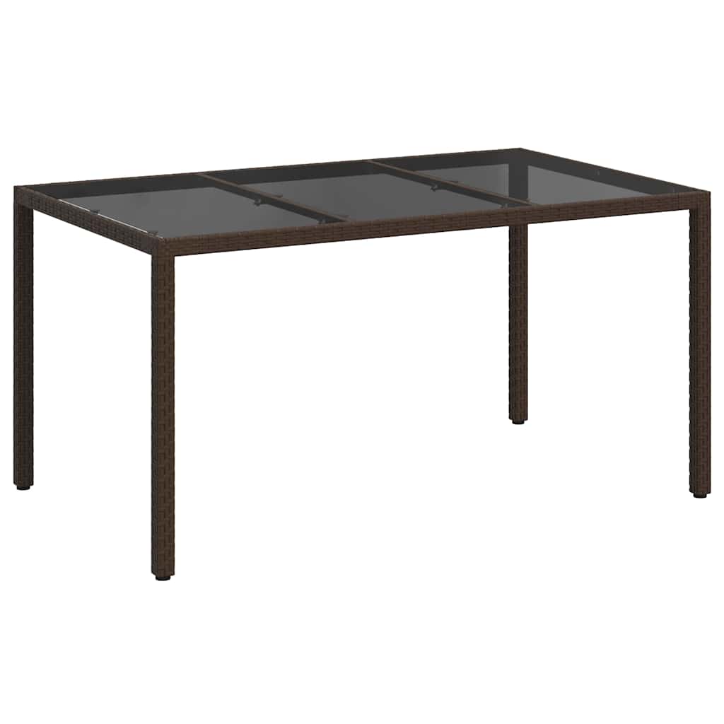 Τραπέζι Κήπου Καφέ 150 x 90 x 75 cm συνθετικό ρατάν - Pakobazaar