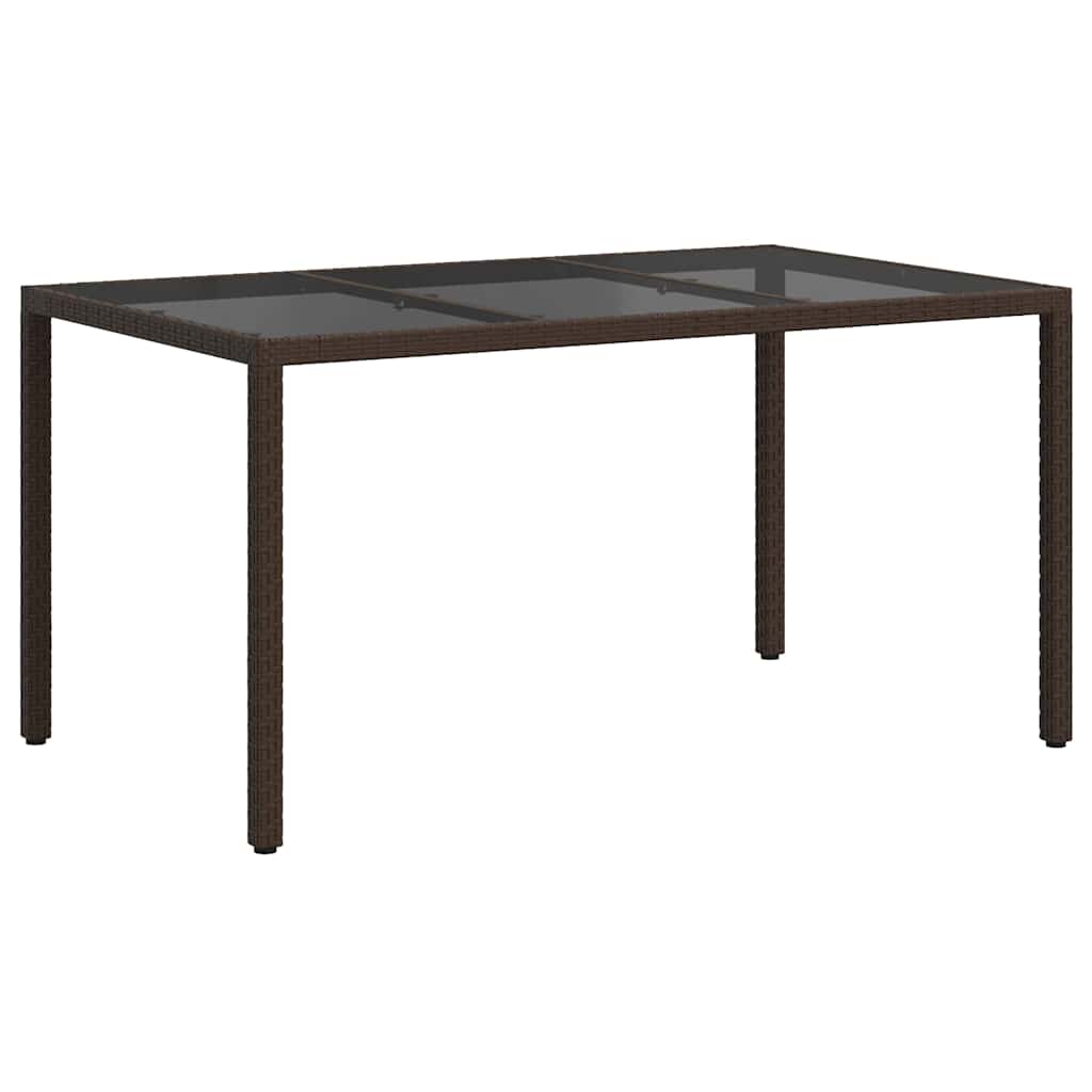 Τραπέζι Κήπου Καφέ 150 x 90 x 75 cm συνθετικό ρατάν - Pakobazaar