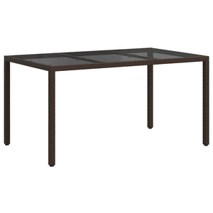 Τραπέζι Κήπου Καφέ 150 x 90 x 75 cm συνθετικό ρατάν - Pakobazaar