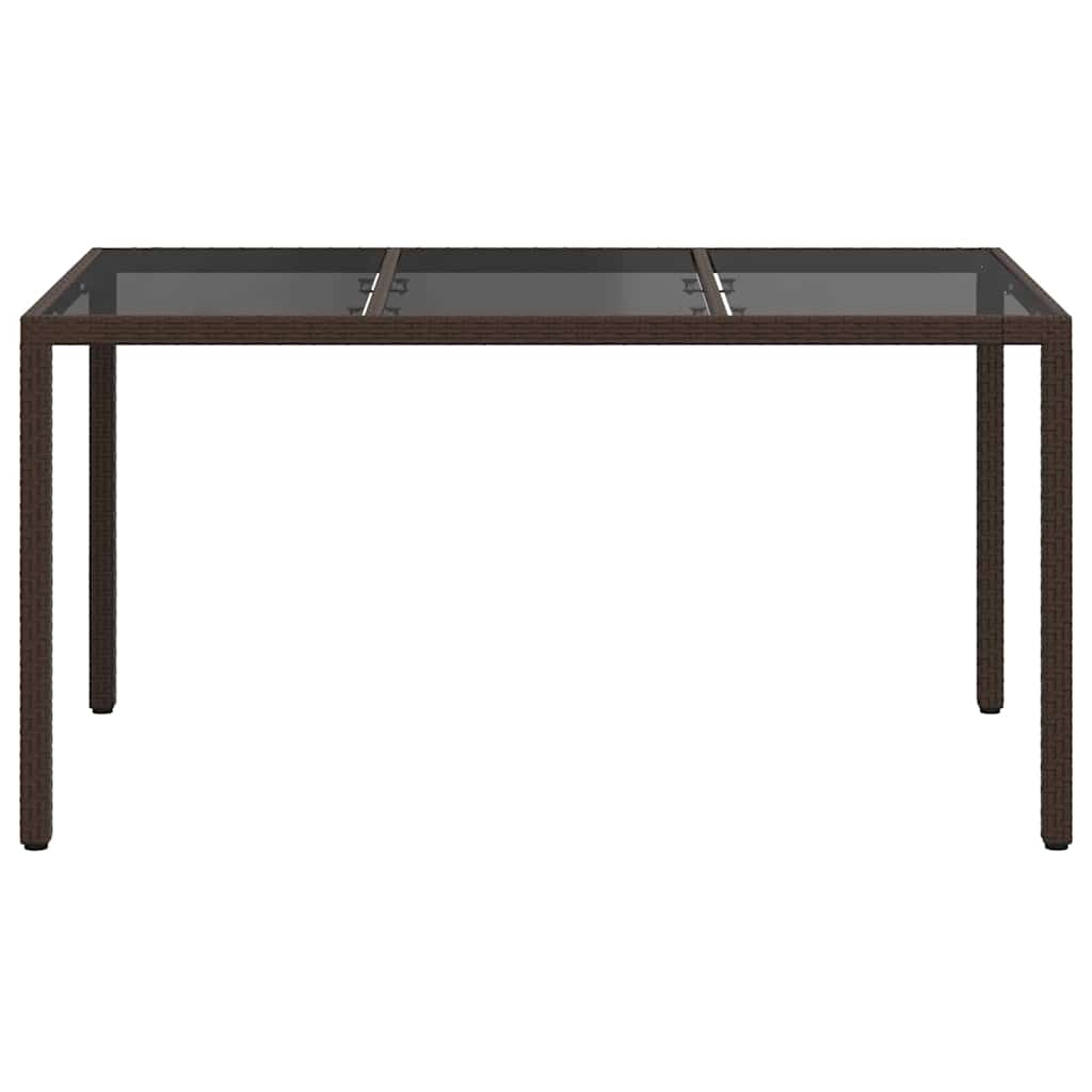 Τραπέζι Κήπου Καφέ 150 x 90 x 75 cm συνθετικό ρατάν - Pakobazaar