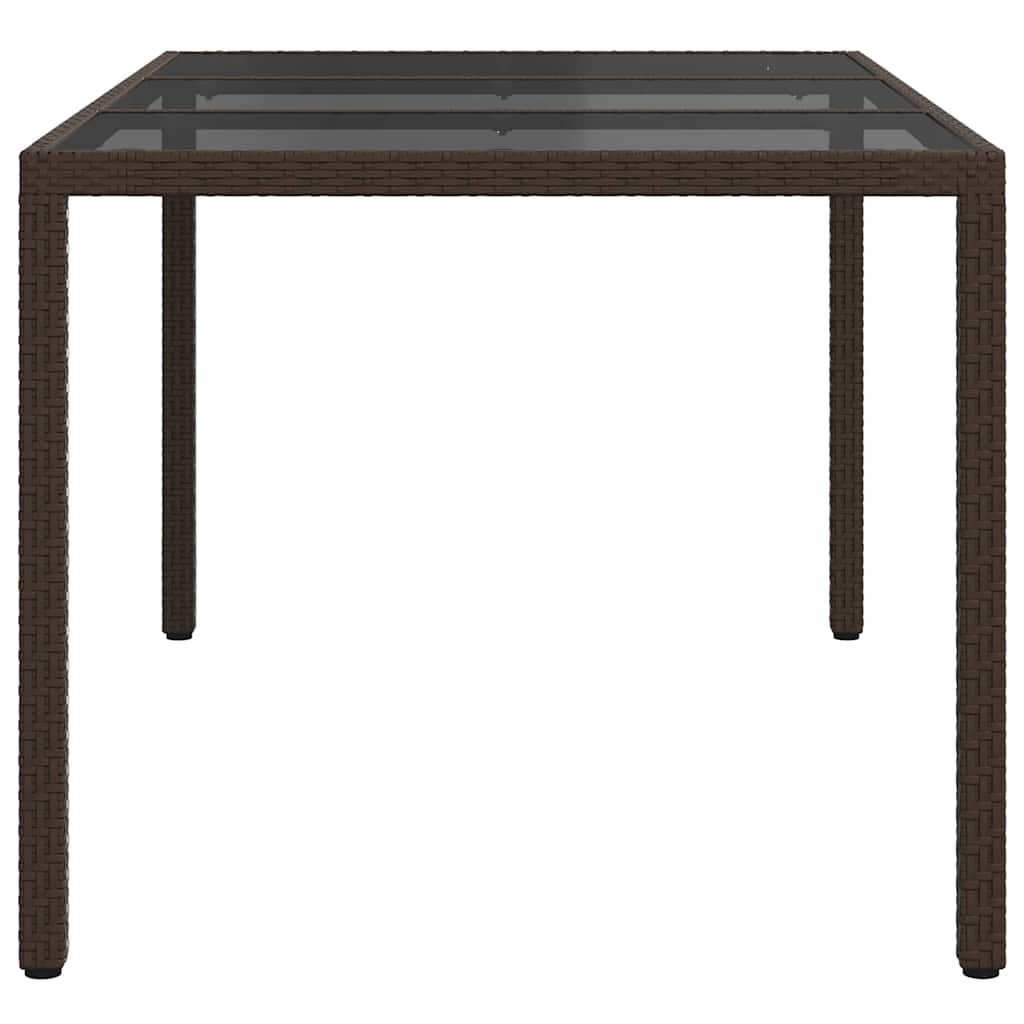 Τραπέζι Κήπου Καφέ 150 x 90 x 75 cm συνθετικό ρατάν - Pakobazaar