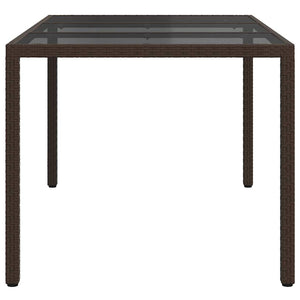 Τραπέζι Κήπου Καφέ 150 x 90 x 75 cm συνθετικό ρατάν - Pakobazaar
