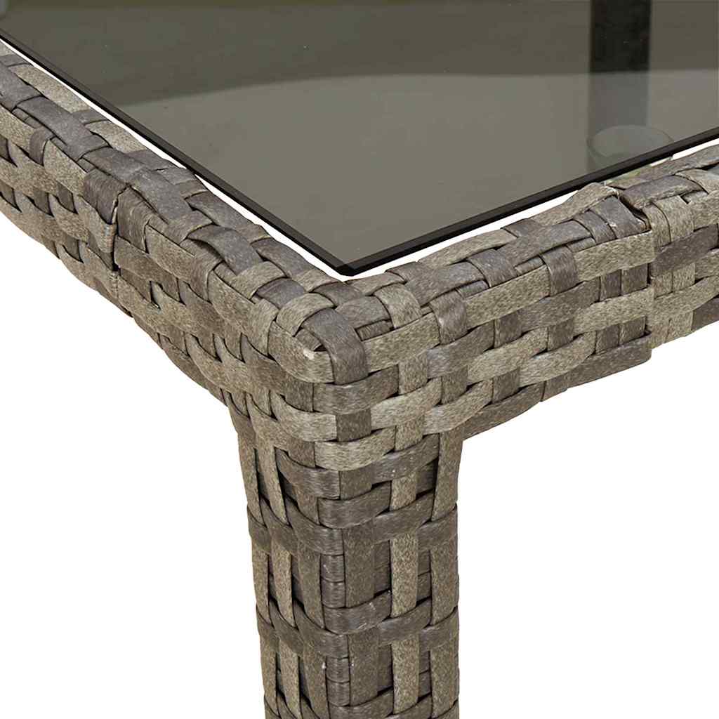 Τραπέζι Κήπου Γκρι 150 x 90 x 75 cm συνθετικό ρατάν - Pakobazaar