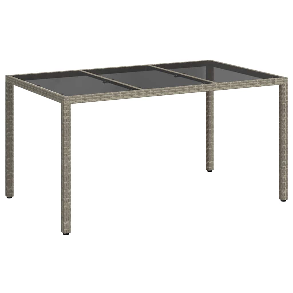 Τραπέζι Κήπου Γκρι 150 x 90 x 75 cm συνθετικό ρατάν - Pakobazaar
