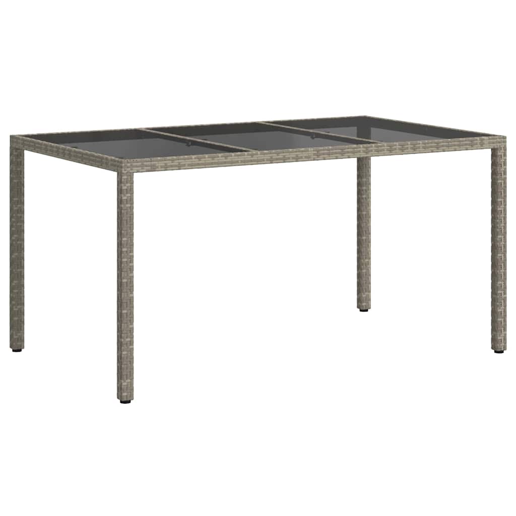 Τραπέζι Κήπου Γκρι 150 x 90 x 75 cm συνθετικό ρατάν - Pakobazaar