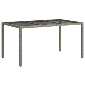 Τραπέζι Κήπου Γκρι 150 x 90 x 75 cm συνθετικό ρατάν - Pakobazaar