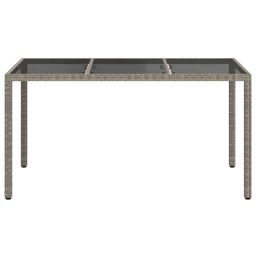 Τραπέζι Κήπου Γκρι 150 x 90 x 75 cm συνθετικό ρατάν - Pakobazaar