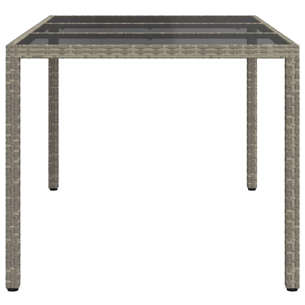 Τραπέζι Κήπου Γκρι 150 x 90 x 75 cm συνθετικό ρατάν - Pakobazaar