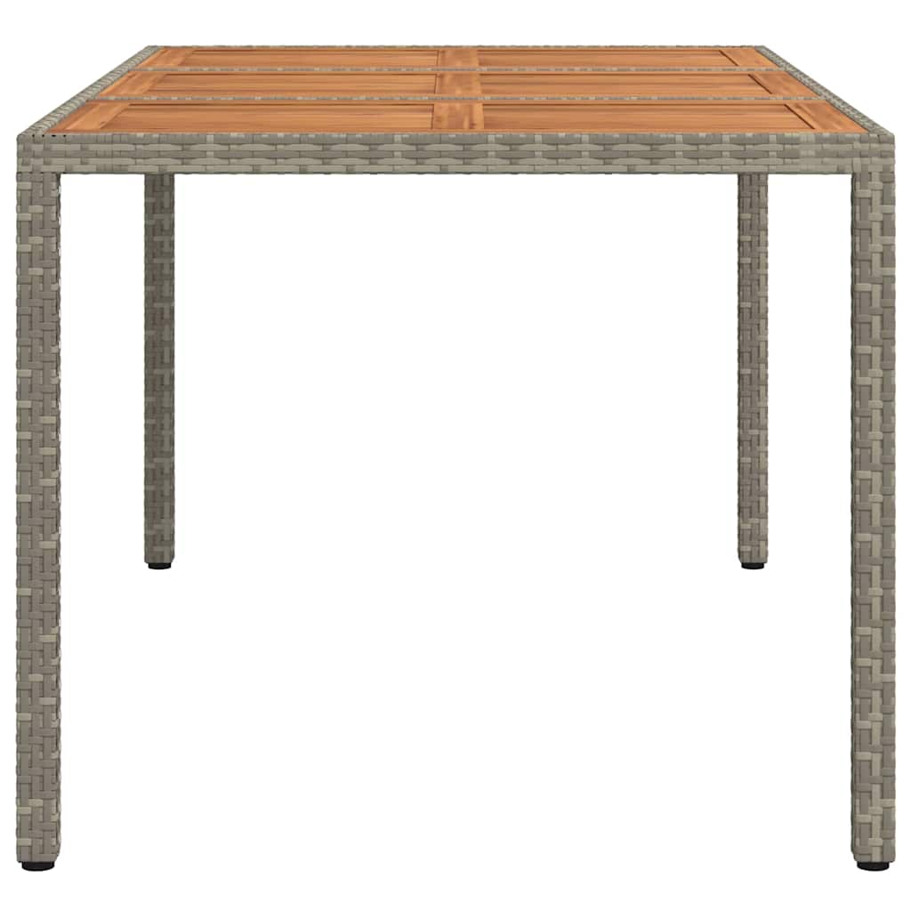 Τραπέζι Κήπου Γκρι 150 x 90 x 75 cm συνθετικό ρατάν - Pakobazaar