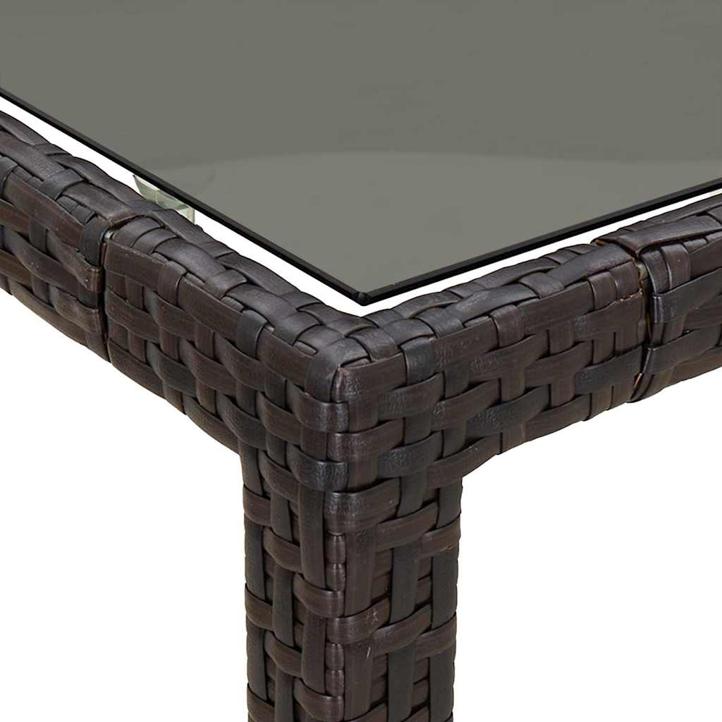 Τραπέζι Κήπου Καφέ 250 x 100 x 75 cm συνθετικό ρατάν