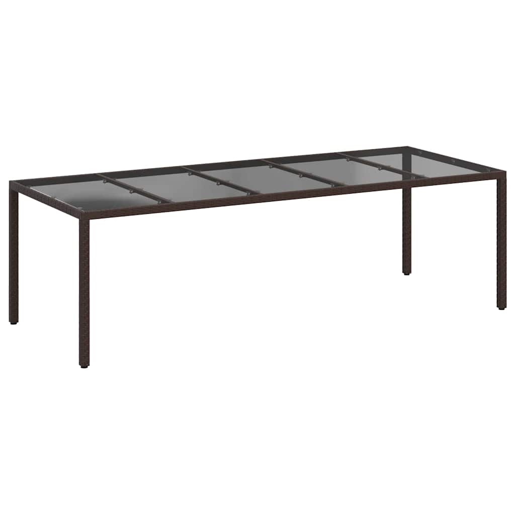 Τραπέζι Κήπου Καφέ 250 x 100 x 75 cm συνθετικό ρατάν