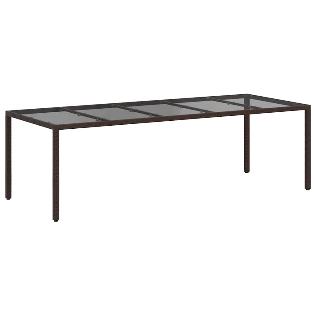 Τραπέζι Κήπου Καφέ 250 x 100 x 75 cm συνθετικό ρατάν