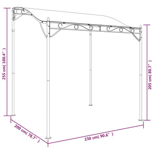 Τέντα Taupe 2 x 2,3 μ. 180 γρ./μ² από Ύφασμα και Ατσάλι - Pakobazaar