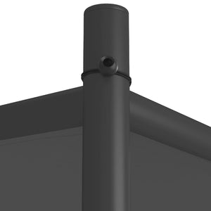 Κιόσκι Ανθρακί 3x3 μ. 180 γρ/μ² από Ύφασμα και Ατσάλι - Pakobazaar