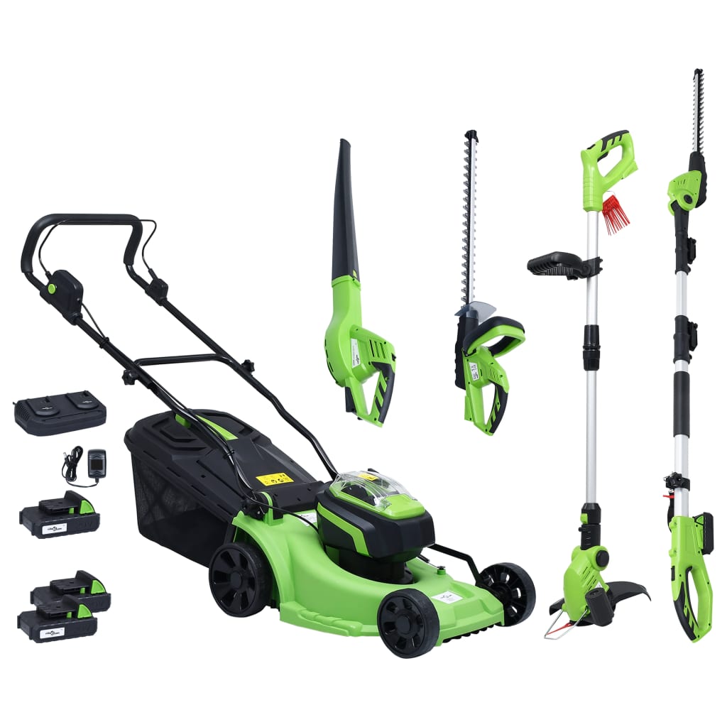 Ηλεκτρικά Εργαλεία Κήπου Μπαταρίας 5 τεμ + Φορτιστές/ Μπαταρίες