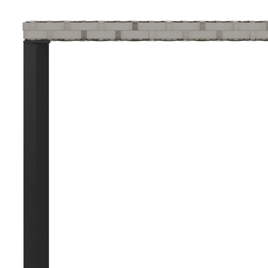 Σετ Τραπεζαρίας Κήπου 2 τεμ. Γκρι Συνθ. Ρατάν με Μαξιλάρια