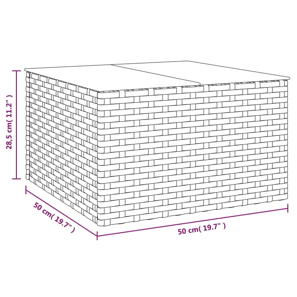 Σαλόνι Κήπου Σετ 2 Τεμαχίων Μαύρο Συνθετικό Ρατάν με Μαξιλάρια