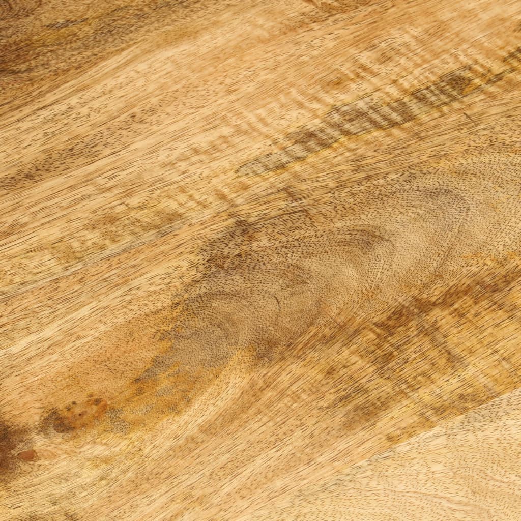 Τραπεζάκι Σαλονιού 2 Επ. 100x55x38εκ. Μασίφ Ξύλο Μάνγκο/Ατσάλι