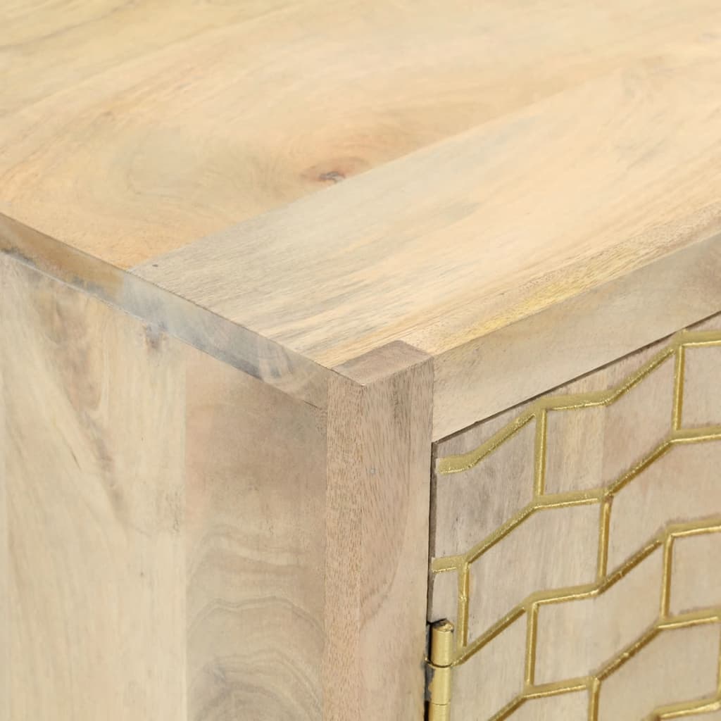 Ντουλάπι με 2 Πόρτες 55 x 30 x 70 εκ. από Μασίφ Ξύλο Μάνγκο