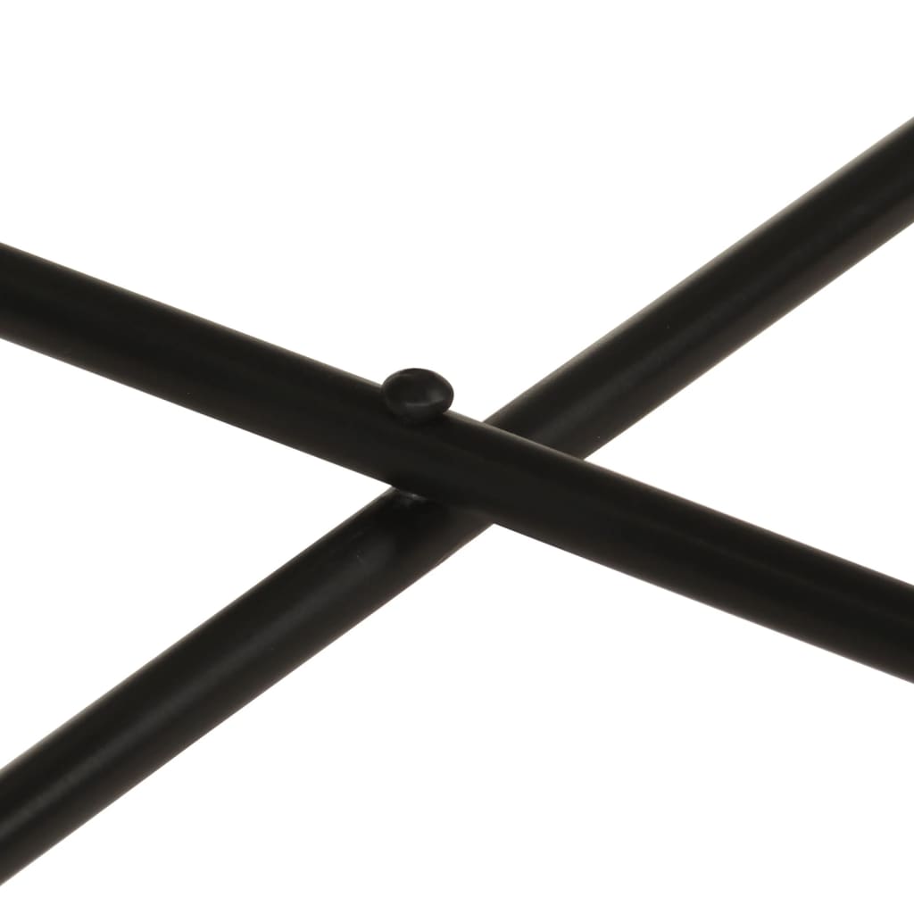 Τραπεζάκια σαλονιού 2 τεμάχια ορείχαλκο και μαύρο μέταλλο