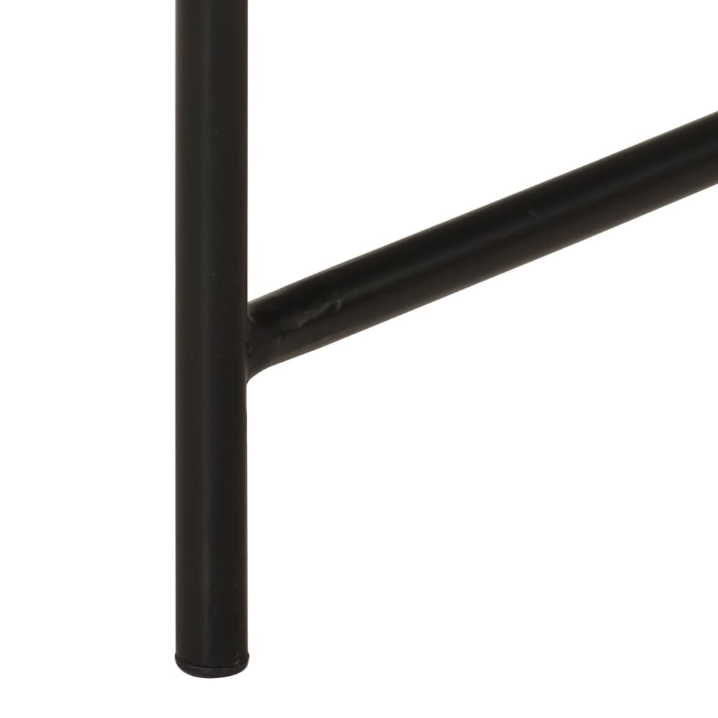 Τραπεζάκια σαλονιού 2 τεμάχια ορείχαλκο και μαύρο μέταλλο