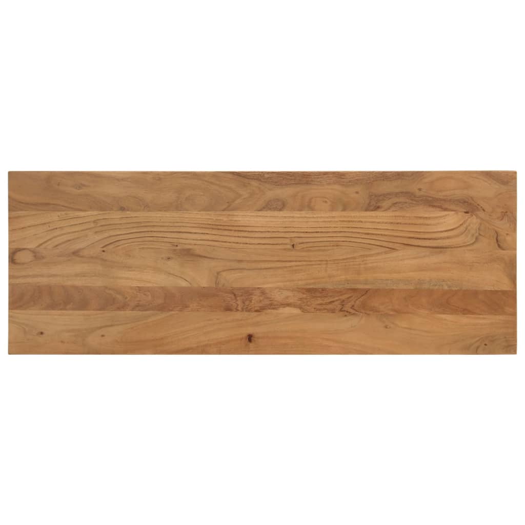 Πάγκος Τραπεζαρίας 110x40x46 εκ. Μασίφ Ξύλο Ακακίας/Ατσάλι