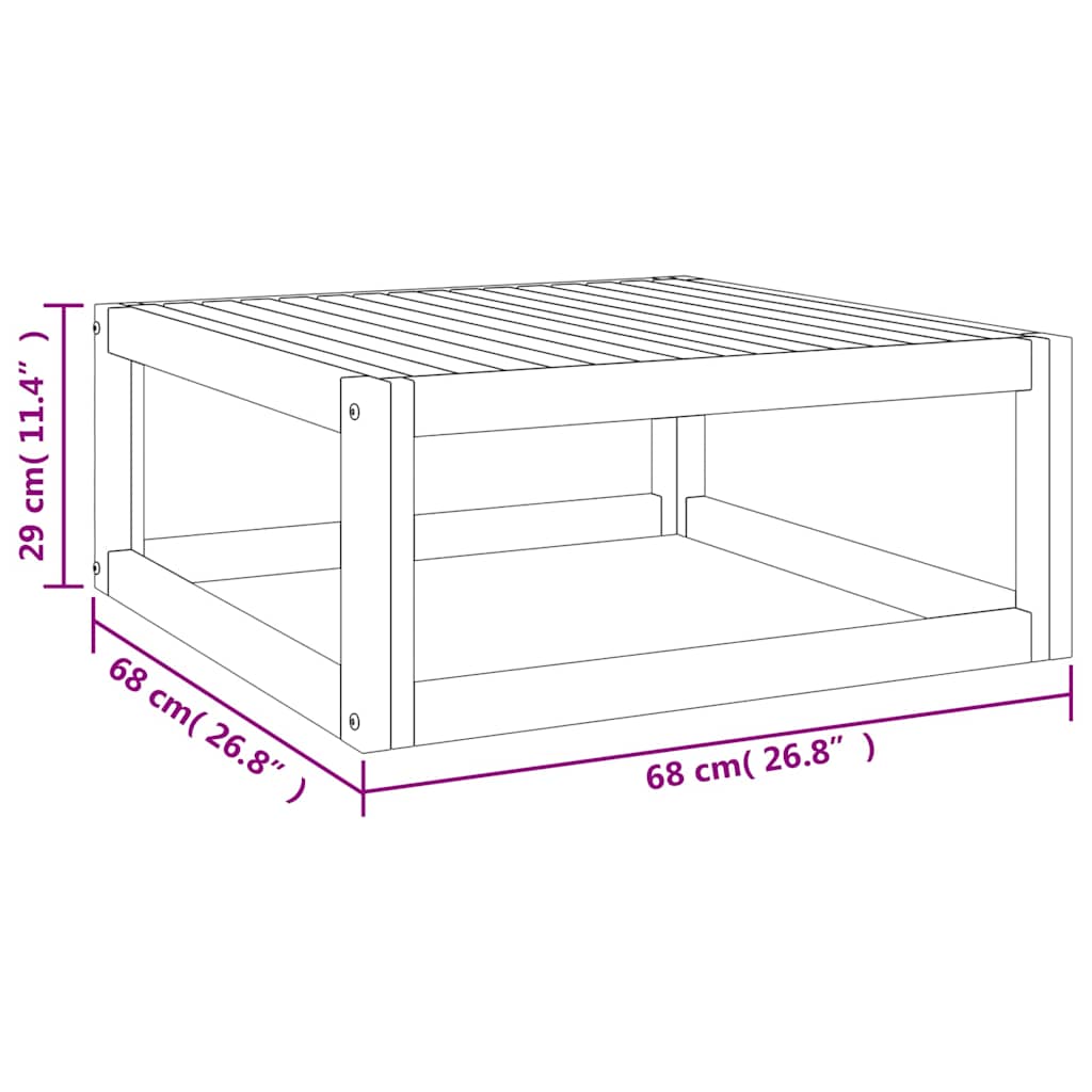 Καναπέδες Κήπου με Μαξιλάρια Σετ 7 τεμ. από Μασίφ Ξύλο Ακακίας